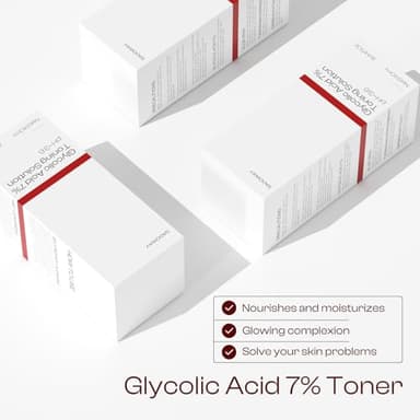 Glycolic Acid Toner: 240ml Glycolic Acid 7% Exfoliating Toner Toning Solution Which Soothes and Hydrates Skin - Image 6