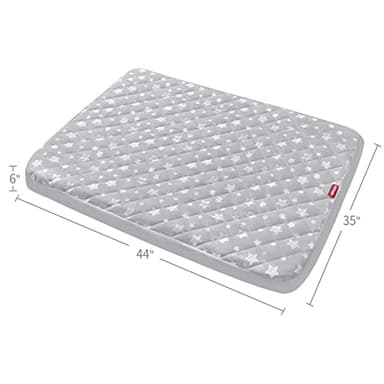 Waterproof Dog Bed Covers Replacement Washable Pet Hair Easy to Remove, Noiseless Quilted Puppy Pet Bed Cover Lovely Grey Star Print 35x44 Inches, for Dog/Cat, Cover Only - Image 7