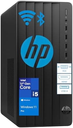 HP Desktop Computer Business Tower PC, Intel 6-Core i5-12500 (Beat i7-11700), 32GB DDR4 RAM, 1TB PCIe SSD, WiFi, Bluetooth, RJ-45, UHD Graphics 770, HDMI, VGA, Keyboard and Mouse, Windows 11 Pro - Image 3