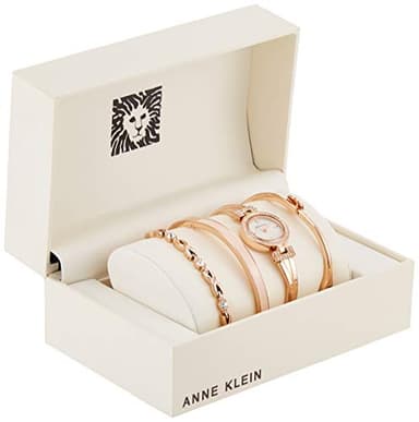 Anne Klein Women's Premium Crystal Accented Bangle Watch and Bracelet Set, AK/2238 - Image 6