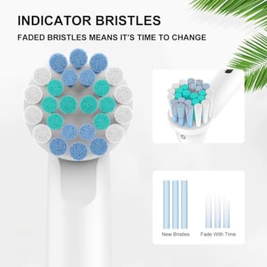 SetSail Toothbrush Heads for Oral B, 8 Pack Professional Electric Toothbrush Replacement Heads Medium Soft Dupont Bristles Replacement Toothbrush Heads Precision Clean Brush Heads Refills - Image 4