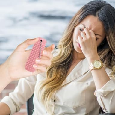 XNJAMG Little Ouchies Fidget Toys,Pain Stim Fidget Toy Reduce Stress for Adults,Anxiety Relief Pain Stim,Spiky Fidget Keychain for Anxiety,Sensory Toys,Novelty Gifts for Friends(1PCS/Black) - Image 2