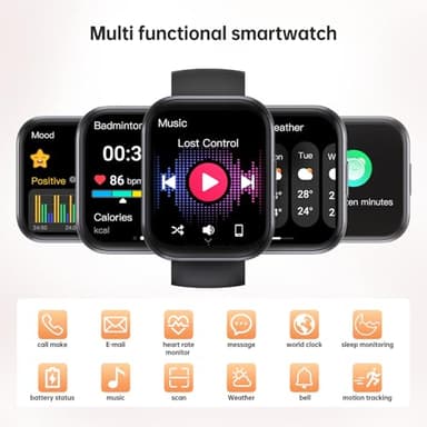OUKITEL 2025 Smart Watch(Answer/Make Call), 1.91" HD Smart Watches for Men Women, Fitness Tracker with Heart Rate Sleep Monitor, IP68 Waterproof, 140+Sport Mode Fitness Watch for Android iOS - Image 5