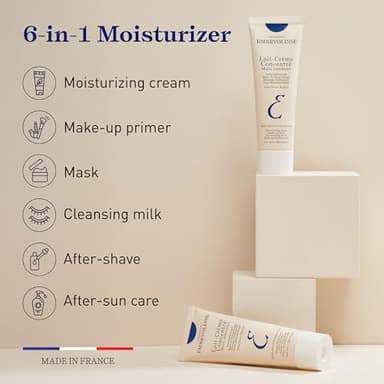 Embryolisse Lait-Crème Concentré Multifunction Daily Moisturizer, Makeup Primer, and Makeup Remover. French Face Cream With Shea Butter & Aloe Vera, Suitable for All Skin Types, 2.54 Fl Oz - Image 3