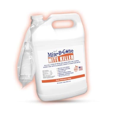 Mite Killer Treatment Spray for Home by Mite-B-Gone - Kills All Types of Mites, Dust, Spider, Rat, Carpet & Bird Mites | Safe for Homes, Furniture & Animals | Non-Toxic | Kid & Pet Friendly | 1 Gal - Image 1