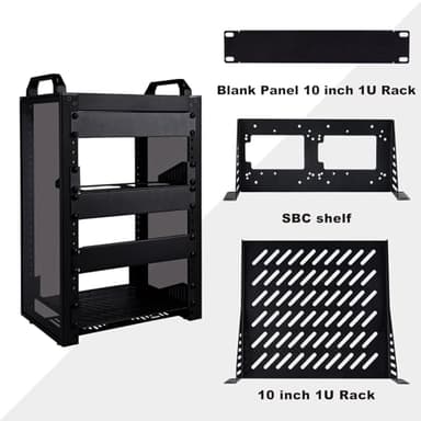 GeeekPi 8U Server Cabinet, 10 inch Server Rack for Network, Servers, Audio, and Video Equipment, DeskPi RackMate T1 Rackmount, 7.87 inch Depth - Image 6