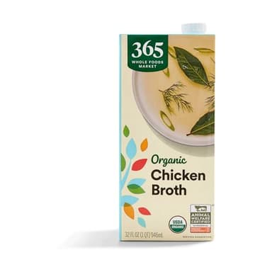 365 by Whole Foods Market, Organic Chicken Broth, 32 Fl Oz - Image 1