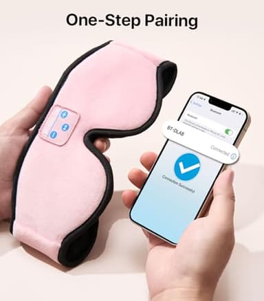 Sleep Headphones, Boodlab 3D Bluetooth Sleep Mask with Ultra Thin Speakers, Wireless Washable Sleeping Headphones for Side Sleepers Men Women Air Travel Cool Tech Gadgets Unique Gifts - Image 6
