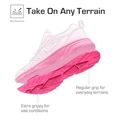 DREAM PAIRS Boys Girls Shoes Kids DuraPlay Tennis Footwear Non Slip Athletic Running Walking Lightweight Lace Up Sneakers for Little/Big Kid,Size 1 Little Kid,Hot Pink,SDRS2401K - Image 2