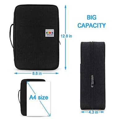 YOUSHARES Big Capacity Colored Pencil Case - 300 Slots large Pen Case Organizer with Multilayer Holder for Prismacolor Colored Pencils & Gel Pen (Black) - Image 6