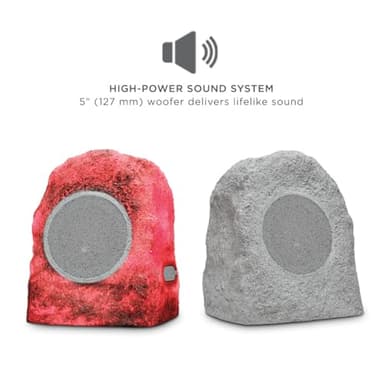 ION Audio Glow Rocker Pair - Wireless Outdoor All-Weather Bluetooth Speakers, Weather-Resistant Pool Deck Safe Patio Garden Speaker Set (Renewed) - Image 5