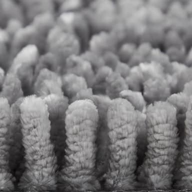 TOWN & COUNTRY BASICS Spa Step Noodle Solid Bathroom Toilet Lid Cover, Plush, Soft, and Absorbent, Machine Washable, 18.5" x 19.6", Dark Grey - Image 2