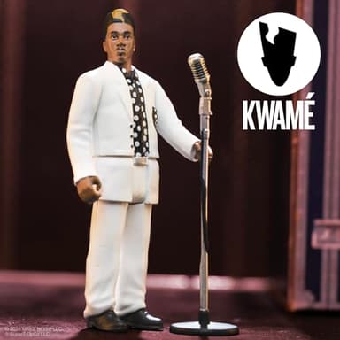 Super7 Kwamé White and Black Polka Dot - 3.75" Kwamé Action Figure with Accessory Hip Hop Collectibles and Retro Toys - Image 4