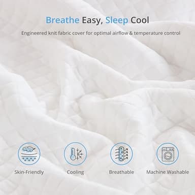 EGOHOME 12 Inch Full Mattress in a Box, Gel Infused Memory Foam Mattress with Cooling Cover, Medium Firm for Back Pain Relief, Foam Made in USA, Fiberglass Free, CertiPUR-US Certified, 54”x75”x12” - Image 4