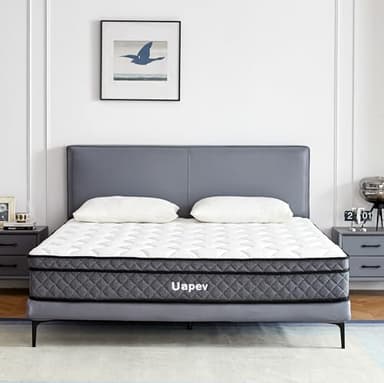 Uapev Full Mattresses,10 Inch Full Size Mattress in A Box, Memory Foam Hybrid Mattress with Individual Pocket Spring for Motion Isolation & Strong Edge Support, Stress & Pressure Relief, CertiPUR-US - Image 1