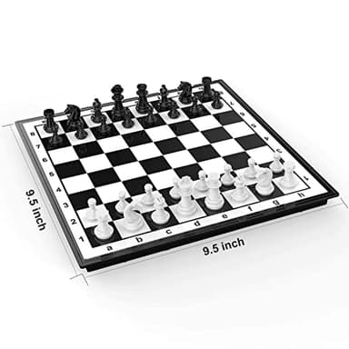 Chess Sets Travel Board Games: Magnetic Folding Chess Board with Instructions Teen Gifts Family Games Educational Toys for Kids and Adults 9.5 Inch - Image 6