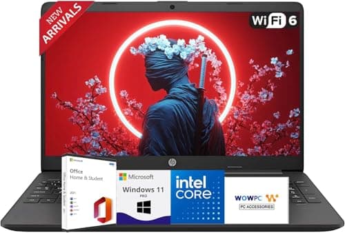 HP 15.6'' Business and Student Laptop Included with Microsoft Office, Intel Processor, 16GB RAM, 1TB SSD, Ultra Quiet Design, Long Battery Life, Wi-Fi 6, Bluetooth 5, Windows 11 Pro, WOWPC (Renewed) - Image 1