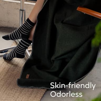 Molithe 100% Wool Blanket, 62" x 86", Warm, Thick, Washable, Military Wool Blanket, Great for Camping, Outdoors, Sporting Events, Survival Kits - Image 8