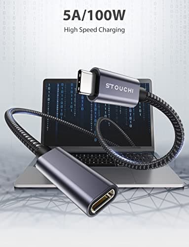 Stouchi USB C Extension Cable 10FT/3M, USB C Extension Cable Type C 3.1 Male to Female Fast Charging & Audio Data Transfer for iPhone 17 16 15, iPad mini/pro, MacBook Air M4 M3 M2/ M1 Mag- Safe - Image 2