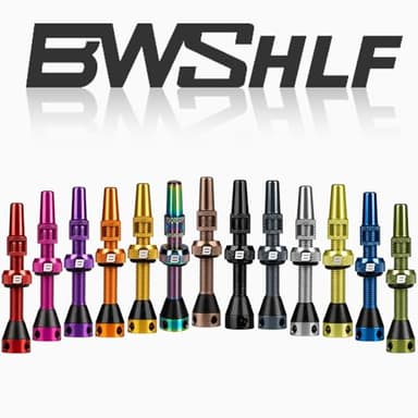BWSHLF Tubeless Presta Valve Stem 40/44/55/60/65/80/100 mm, Super Light Alloy Presta Valve Stem Kit with Valve Core Remover Tool and Valve Stem Caps - Multiple Color and Size Options(Pair) - Image 6