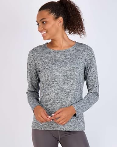 Real Essentials 4 Pack: Women's UPF 50+ Quick Dry Fit Sun Shirts Long Sleeve UV SPF Hiking Top Outdoor (Available in Plus), Set 11, 2X, - Image 2