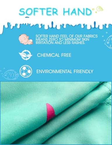 maamgic Boys Swim Trunks Toddler Swim Shorts Little Boys Bathing Suit Swimsuit Toddler Boy Swimwear,Shark SkyBlue,3 T - Image 4