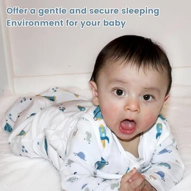 ZIGJOY Sleep Sack Swaddle 0.5 TOG Baby Wearable Blanket 100% Cotton Baby Swaddle Blanket for Newborns 0-6 Months for Boy Girl, Blue&Space - Image 5