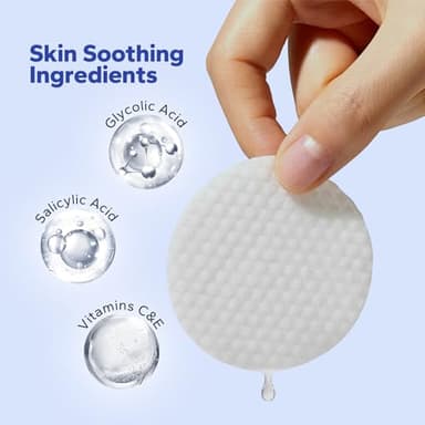 SilkyShark Glycolic Acid Resurfacing Pads (60 Count), 10% Ultra Pure + 2% Salicylic Acid, Exfoliating Peel Pads for Face, Effective Chemical Peel, Radiant Skin Renewal - Image 3