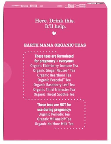 Earth Mama Organic Raspberry Leaf Tea Bags | Labor Tonic & Menstrual Support Herbal Tea, Red Raspberry Leaf Tea for Pregnancy & Postpartum Care Recovery, Caffeine Free Tea, Non GMO, (16 Teabags, 3-Pk) - Image 3