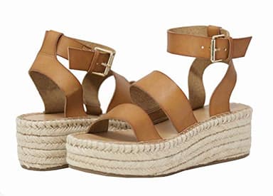 The Drop Women's Listilla Espadrille Flatform Ankle Strap Sandal Wedge, Cognac, 8 - Image 5