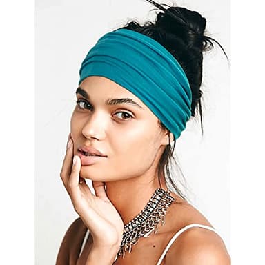 Jesries 10 PCS Women Headbands African Wide Hair Wrap Extra Turban Head Bands for Lady Large Sport Workout Stretch Non-slip Big Hair Bands - Image 6
