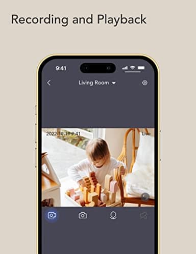 nooie Baby Monitor WiFi Smartphone, Baby Monitor with Camera and Audio 2.4GHz, Motion and Sound Detection, 2K HD Night Vision, Two-Way Audio, SD or Cloud Storage, Compatible with Alexa and Google - Image 7