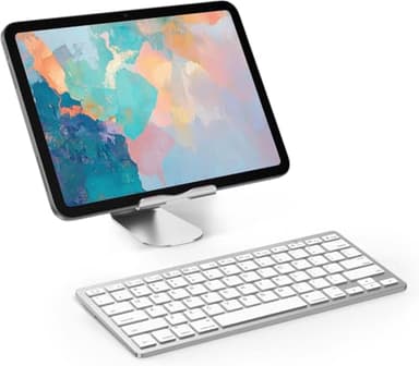 OMOTON Bluetooth Keyboard Compatible with iPad 10th Generation, iPad 10.2 (9th/8th/7th), iPad Pro 13/12.9/11 inch, iPad Air/Mini and More iOS Devices, White - Image 2