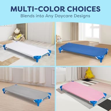 Comfyanno Cot Sheets for Daycare Standard Size - 23" x 51" - 1 Pack - Soft & Comfortable Brushed Microfiber - Fitted Cot Sheet Cover - for Daycare/Preschool Kids, Boy/Girls Nap Time - White - Image 8