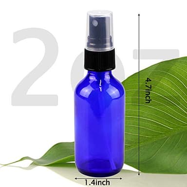 Wedama Spray Bottle, 2 oz Fine Mist Glass Spray Bottles, Little Refillable Liquid Containers for Watering Flowers Cleaning (16 Pack, Blue) - Image 7