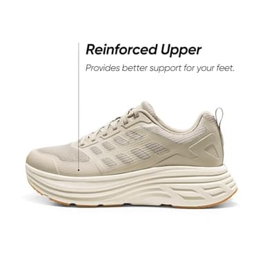 NORTIV 8 Men's Walking Running Tennis Cushioning Shoes ActiveFloat Non Slip Athletic Gym Workout Jogging Comfortable Sneakers,Size 10,Apricot,SNWS245M - Image 5