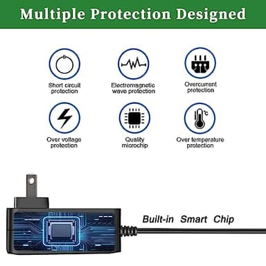 12V 2A Charger for Gateway Laptop, 12V 2A DC Power Supply for 12Volt Gateway GWTC116-2BL GWTN156-11BK GWTC116 GWTN116 GWTN156 GWTN141 GWNC21524 GWTN133 N11SP3; EVOO EV-C-116-5 Power Cord. - Image 7