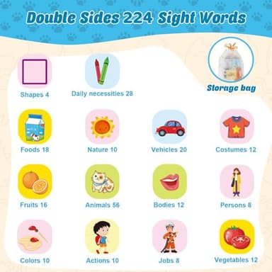 Electight Talking Flash Cards for Toddlers 3 4 5 Year Olds, Montessori Language Learning with 224 Words, Autism Sensory Toys, Speech Therapy Toys for Boys to Learn Alphabet Number Color Shapes(Blue) - Image 5