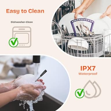 Smart Wireless Meat Thermometer with 2 Color-Coded Probes,Standalone Display Base, Accuracy ±1°F,Digital Bluetooth Thermometer for Cooking, Oven, Smoker, BBQ, Grill Real-Time Monitoring in App - Image 8