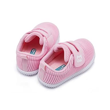 BMCiTYBM Baby Walking Shoes Girls Boys Sneakers Infant Shoes 6 9 12 18 24 Months Pink Size 6-12 Months Infant - Image 2