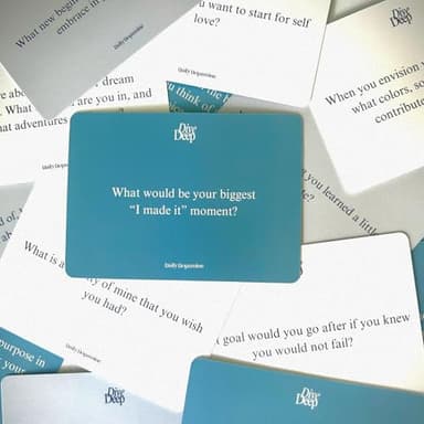 Daily Dopamine Dive Deep Conversation Cards - Get to Know Each Other Ice-Breaker | Deep & Meaningful Conversations | Card Game for Teens, Adults, Couples | Fun Family Party Game for Events & Parties - Image 6