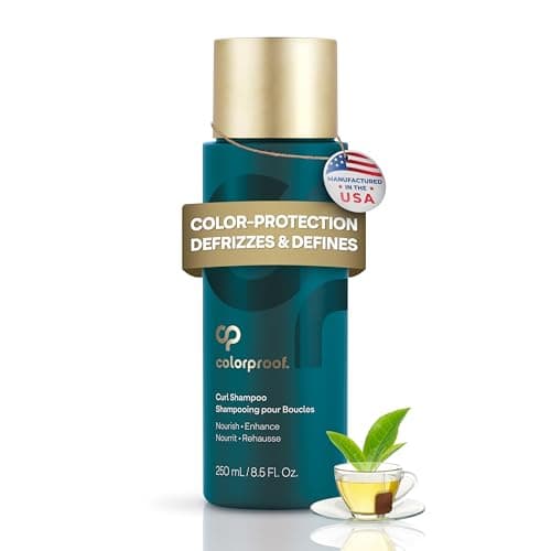 Colorproof Curl Shampoo for Women 8.5 Fl. Oz. Curly Hair Shampoo that Nourishes, Defines and Leaves Curls Soft Smooth, White Tea Scent - Image 1