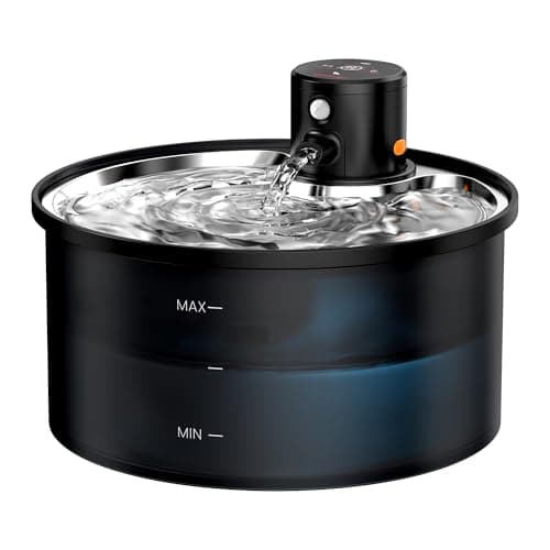 Wireless Cat Water Fountain Cordless: Battery Operated Cat Fountain - 108oz/3.2L Automatic Pet Water Dispenser Rechargeable Drinking Fountains for Cats Indoor with Motion Sensor Multiple Cats and Dogs - Image 1