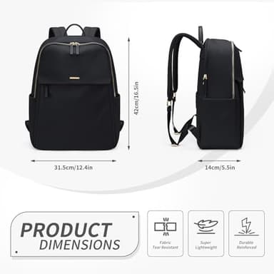 Women Laptop Backpack with Separate Laptop Compartment Fits 15.6 Inch Notebook Casual Daypack for Work Travel College Backpack Book Bags - Image 2