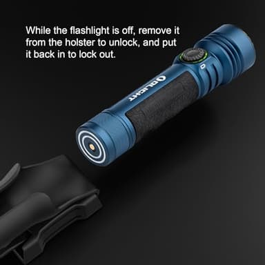 OLIGHT Seeker 4 Pro Rechargeable Flashlights, 4600 Lumens High Powerful Bright Light with USB C Holster, Waterproof IPX8 for Emergencies, Camping, Searching (Midnight Blue Cool White) - Image 8