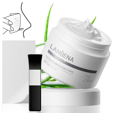 LANBENA 2.0 Blackhead Nose Plants Pore Strips(1.03 Oz), 60pcs Nose Strips for Blackhead Mask, Deep Cleansing Peel off Mask, Black Head Remover Mask - Image 1