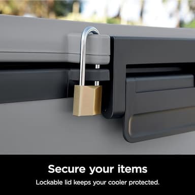 Ninja FB151GY FrostVault 50qt Hard Cooler with Dry Zone, Integrated Fridge-Temp Dry Storage Drawer, Premium Heavy-Duty Insulated Cooler, Keeps Ice for Days, Slate Gray - Image 8