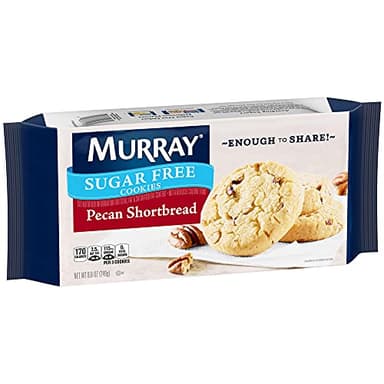 Murray Sugar Free Cookies, Pecan Shortbread, 8.8 Ounce Tray, Pack of 12 - Image 1