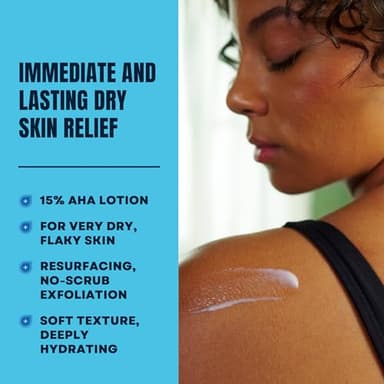 AmLactin Intensive Healing Body Lotion for Dry Skin, 14.1 oz Pump Bottle, 2-in-1 Exfoliator & Moisturizer with Ceramides & 15% Lactic Acid for Relief from Dry Skin (Packaging May Vary) - Image 3