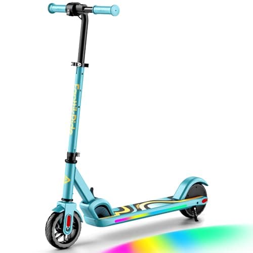 FanttikRide C9 Pro Electric Scooter for Kids 8-12, Adjustable Handlebar Height for Riders 3.9-5.2 ft, 132 lbs, Up to 40 min Continuous Time, 5 Miles Range, 3 Speed Mode 5/8/10 MPH, Blue - Image 1